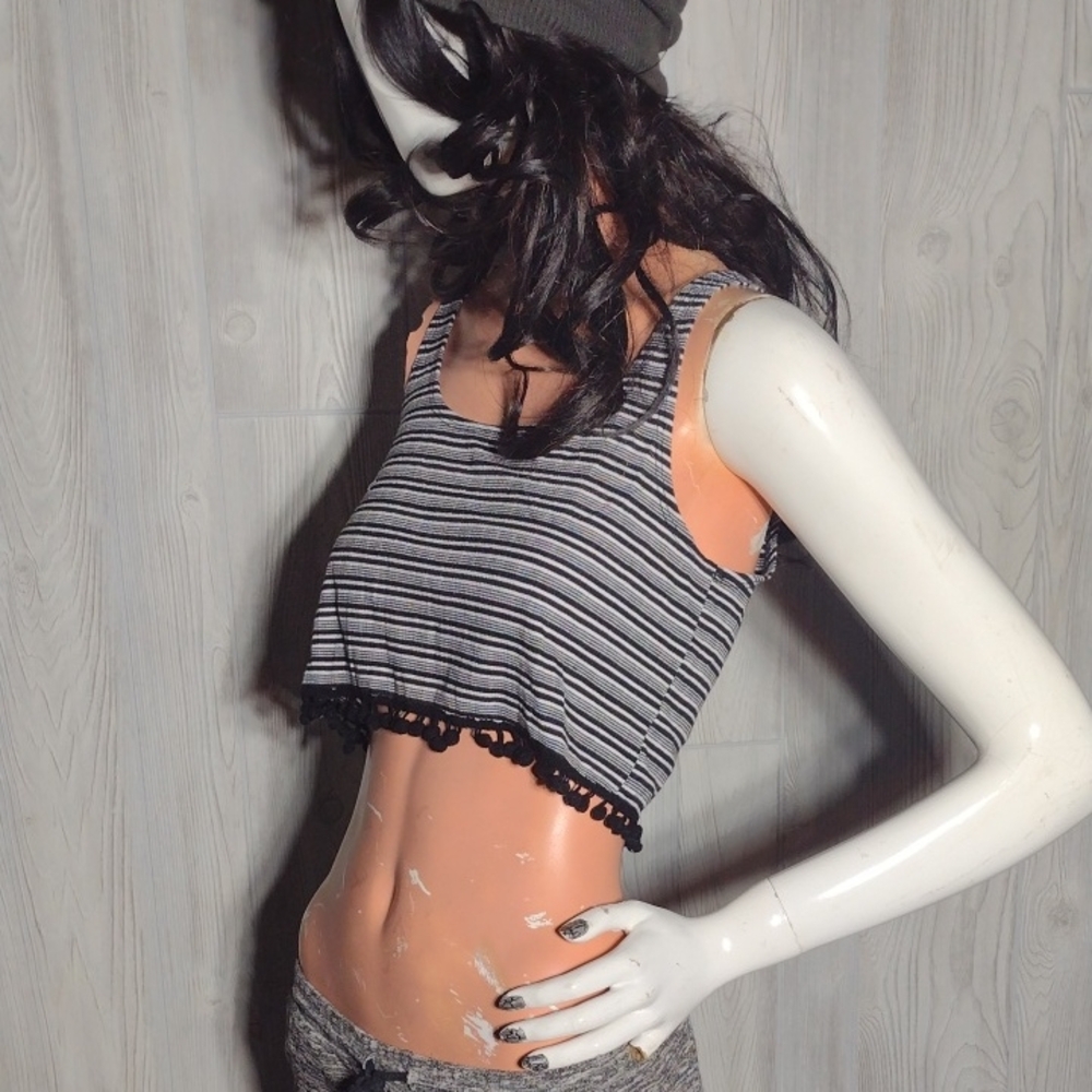 Emory Park Pom-Pom Crop Top